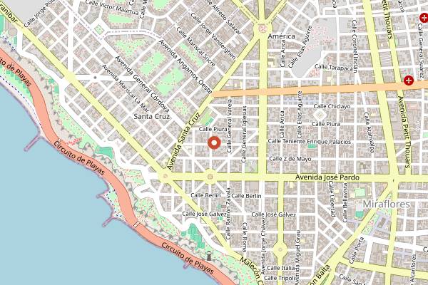 Map showing Neira Cafe Lab in Lima