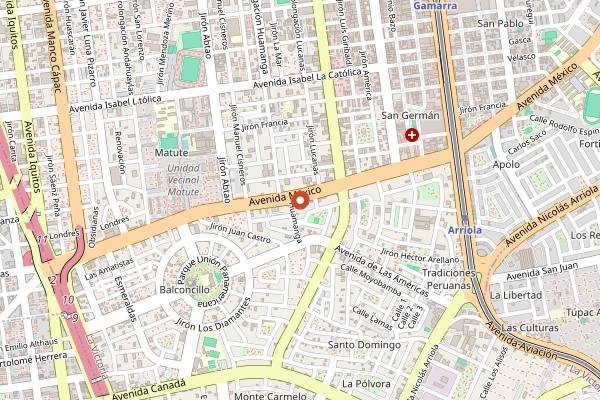 Map showing Sankuay (Chez Wong) in Lima
