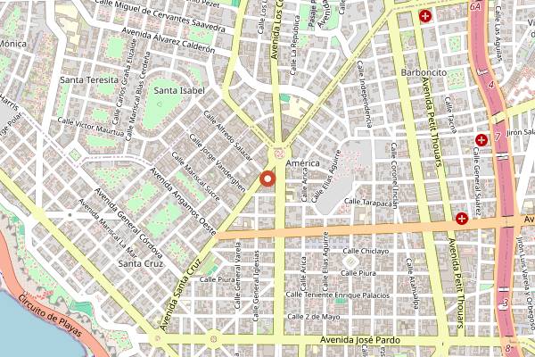 Map showing Madam Tusan in Lima