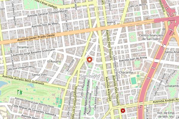 Map showing Astrid y Gaston in Lima