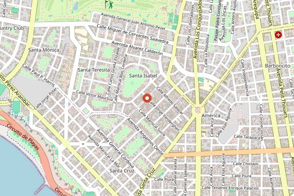 Map showing Cosme in Lima