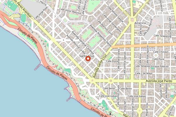Map showing Statera Bistro in Lima