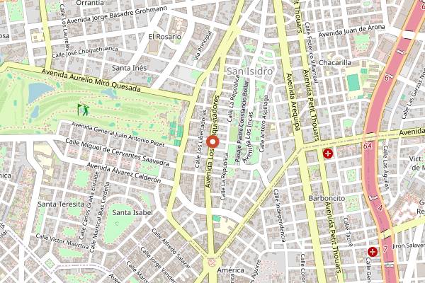 Map showing Notas de Cata in Lima