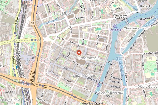 Map showing SEZON in Gdańsk