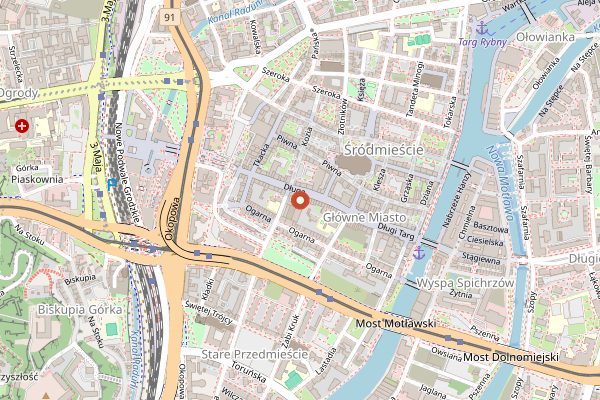 Map showing Cafe Ferber in Gdańsk