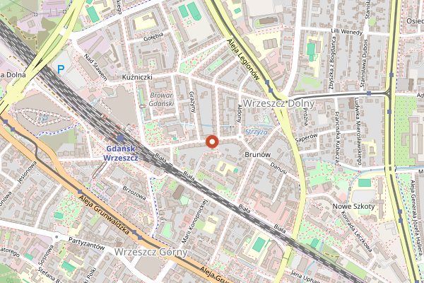 Map showing Kawiarnia Czkawka in Gdańsk