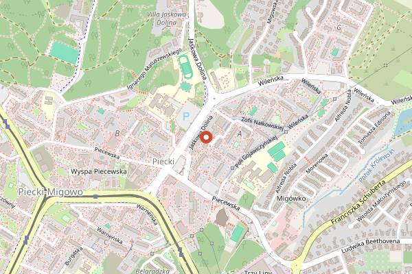 Map showing Bar Bistro Słoneczny Zakątek in Gdańsk