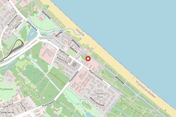 Map showing Chilly Willy in Gdańsk