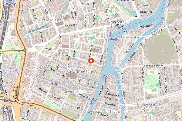 Map showing Durga in Gdańsk