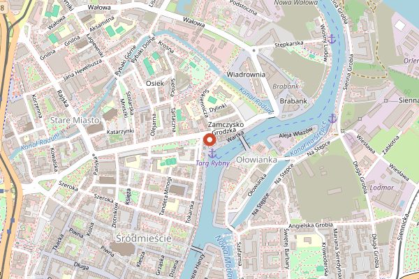 Map showing Mercato in Gdańsk