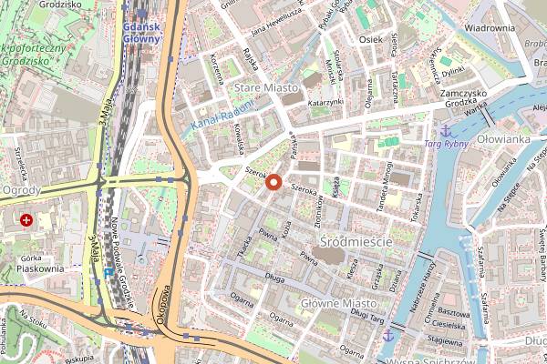 Map showing Bar Turystyczny in Gdańsk