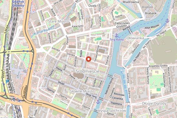 Map showing Pub Polskie Kino in Gdańsk
