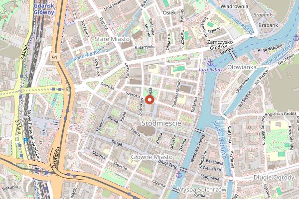 Map showing Craft Cocktails Szeroka in Gdańsk