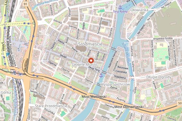 Map showing Flisak '76 in Gdańsk
