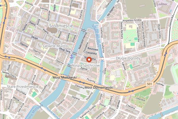 Map showing INK Above in Gdańsk