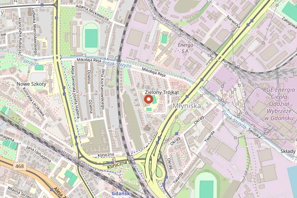 Map showing Protokultura in Gdańsk