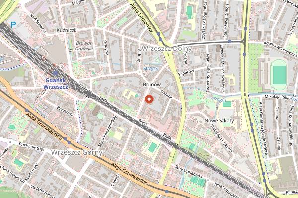 Map showing Sonar Record Store in Gdańsk