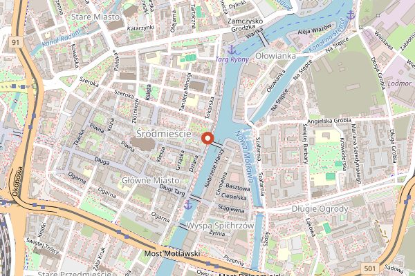 Map showing Zafishowani in Gdańsk