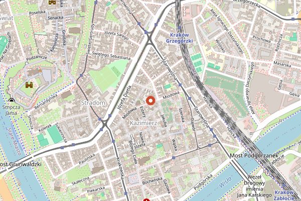 Map showing Absynt in Kraków