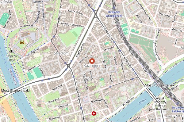 Map showing Alchemia in Kraków