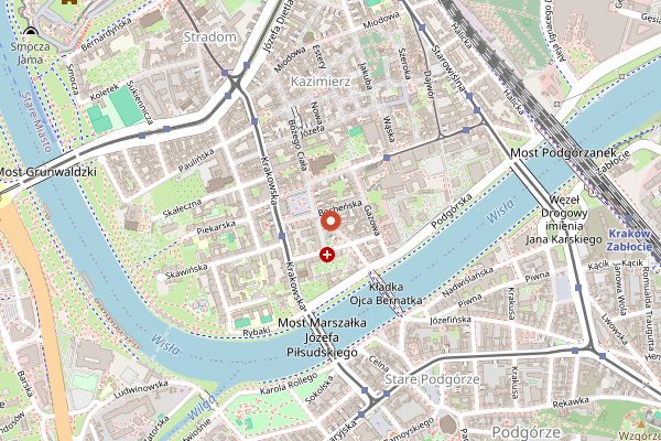 Map showing Marchewka z Groszkiem (Sunday) in Kraków