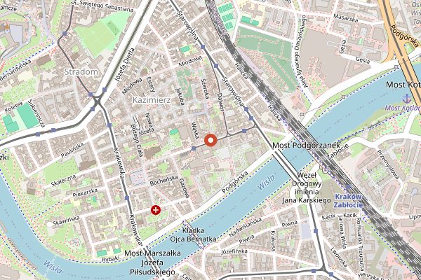 Map showing Andrus (Maczanka) in Kraków