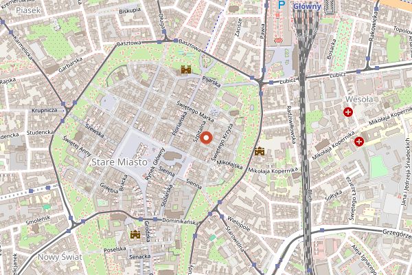 Map showing Milkbar Tomasza in Kraków