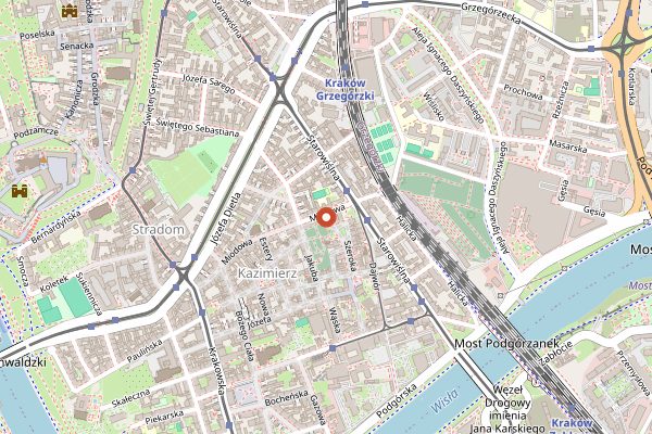 Map showing Polakowski in Kraków