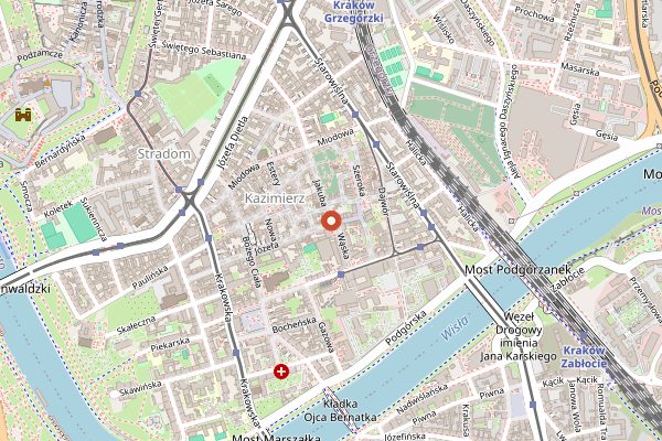 Map showing Cheder in Kraków