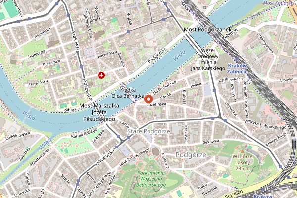 Map showing Drukarnia Specialty Coffee in Kraków