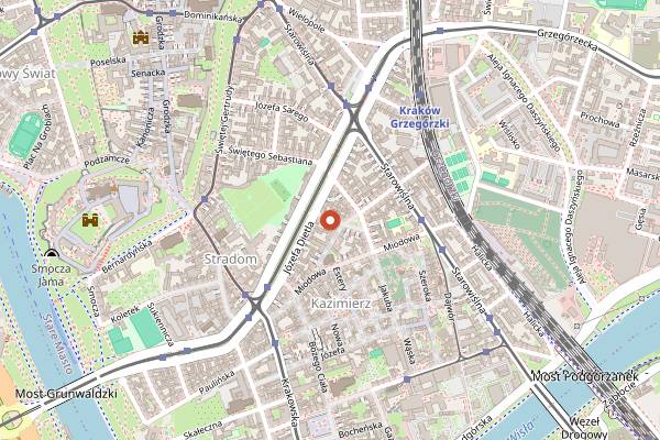Map showing Pierogi Cooking Class with Cracow Girl in Kraków
