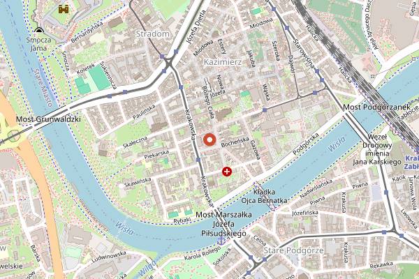 Map showing Święto Chleba (Bread Festival) in Kraków