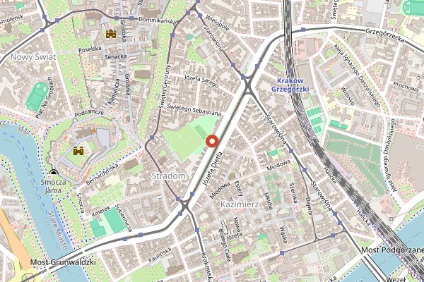 Map showing Amarylis in Kraków