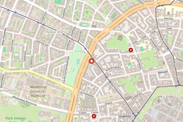 Map showing Piekarnia Mojego Taty in Kraków