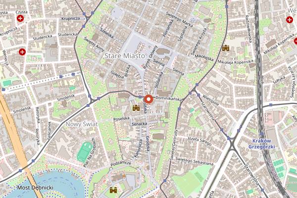 Map showing Prozak 2.0 in Kraków
