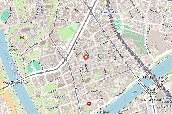 Map showing Cargo Grill & Deli in Kraków