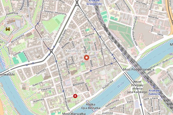 Map showing Zazie Bistro in Kraków