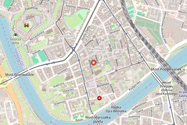 Map showing Starka Wine Cellar in Kraków
