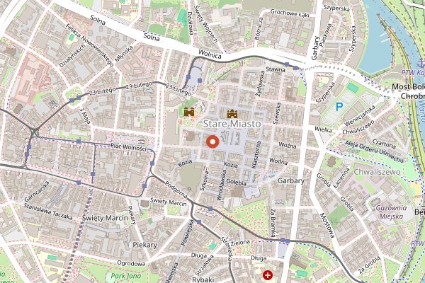 Map showing Brovaria in Poznań