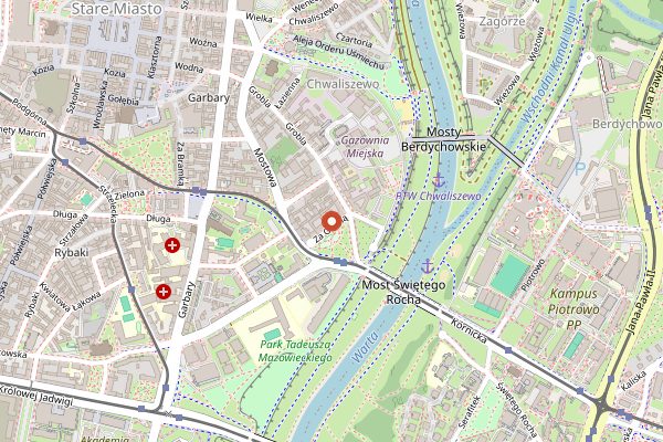 Map showing PLAN Cafe in Poznań