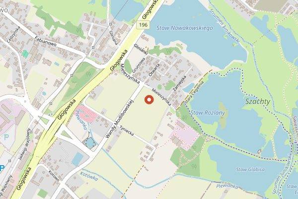 Map showing Świeżo Palona in Poznań