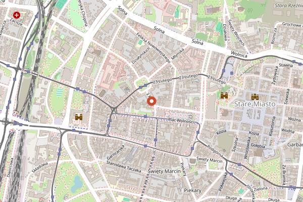 Map showing Nie mów nikomu in Poznań