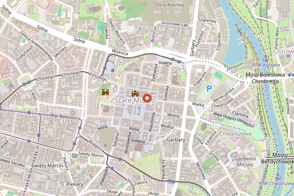 Map showing Whiskey in the Jar in Poznań