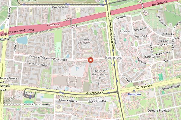 Map showing Chlebotwórcy in Warsaw