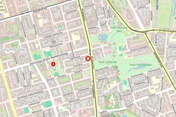 Map showing Piekarnia Lubaszka in Warsaw