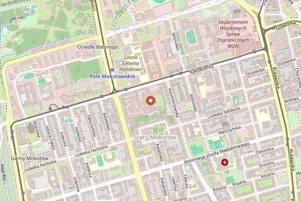 Map showing RANO Piekarnia Rzemieslnicza in Warsaw