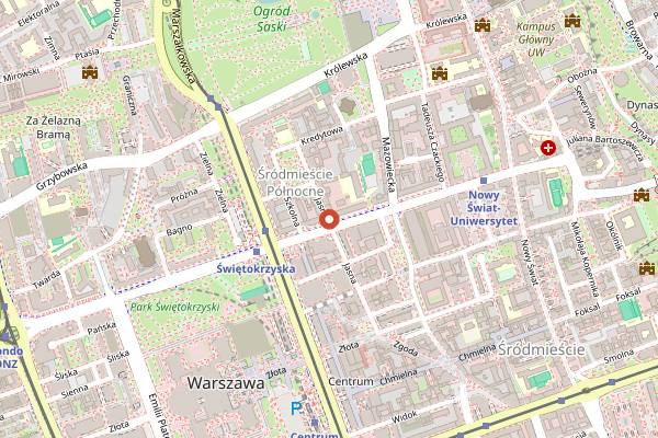 Map showing Simit House in Warsaw