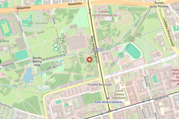 Map showing Bolek Pub & Restaurant in Warsaw