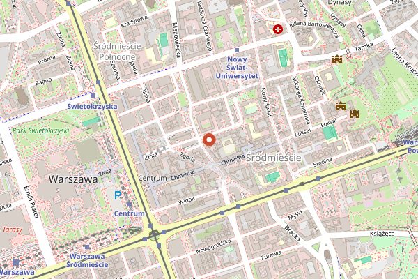 Map showing El Koktel in Warsaw