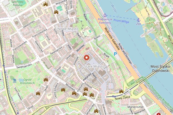 Map showing Same Krafty in Warsaw